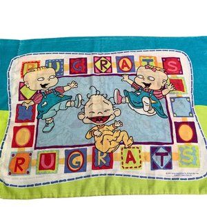 Vintage Rugrats Pillowcase Viacom 1999 Angelica Tommy Chuckie Lil Dil Phil